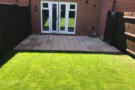 Patio and turfing project